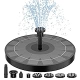 AISITIN Solar Springbrunnen Upgrade, 2,5W 160mm Solarbrunnen Solar...