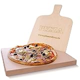 PIZZASTEIN - BROTBACKSTEIN Set, extra dicker lebensmittelechter...