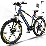 COLORWAY E Bike Herren Damen Elektrofahrräder 26 x 2,35 Zoll 250W Motor...