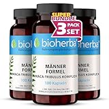 Maca-Tribulus Komplex – 300 Kapseln von BIOHERBA | Mit Zink zur...