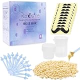 EOPUOZS Nose Wax Kit, Nasenhaar Wachs, Nasenwachs mit 100g Wachsbohnen, 20...