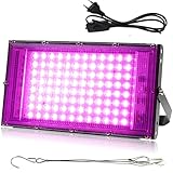 100W LED Schwarzlicht Strahler, IP66 Wasserdichte Schwarzlicht Led...