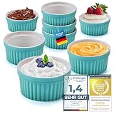 Dimono® 8er Set Dessert-Schalen Creme Brulee Souflee-Förmchen,...