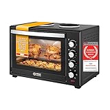 TZS First Austria Mini-Backofen mit Kochplatten | 60L Kapazität | 3400W,...