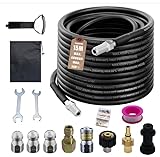 Rohrreinigungsschlauch Set, Universal Rohrreinigungsset, mit Adapter,...