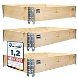 Schroth Home Hochbeet 120x80x20cm rechteckig 3 Stück - optional mit...