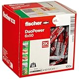fischer DuoPower 6 x 50, Universaldübel, leistungsstarker...