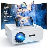 Native 1080P Full HD Beamer, 5G WiFi Bluetooth 10000Lux Heimkino Video...