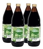 KOPP Vital® Bio-Aloe-Vera-Saft | Karton mit 4 x 1 Liter | 100% Direktsaft...