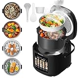 TurboTronic Multikocher 5L Kapazität 20 Programme 860W Elektrischer Schon-...