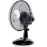 Domo DO8138 tafelventilator, Schwarz, 23 cm