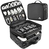 MATEIN Kabeltasche Organizer, Kabel Tasche Reise 3 Schicht Kabelorganizer...