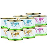 BIOPUR Bio Gemischtes Hundefutter (Nassfutter) Sortiment 12x400g in 100%...