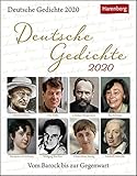 Deutsche Gedichte - Vom Barock bis zur Gegenwart - Kalender 2020 -...