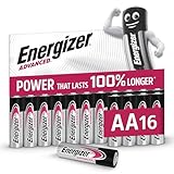 Energizer Advanced - AA Batterien (16 Stück) - 1,5V Alkali-Batterien -...