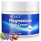 Magnesiumcreme für den Schlaf, topische Magnesiumcreme zur Linderung des...