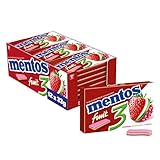 Mentos Kaugummi Fruity Fresh Erdbeere - Grüner Apfel - Himbeere,...