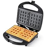 Waffeleisen Belgische Waffel/Brüsseler Waffeln MONXOOK, Waffelautomat für...