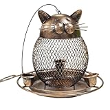 Vogelfutterspender für den Außenbereich, robuste Metall-Futterstation...
