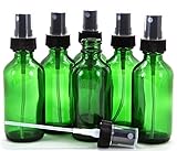 Vivaplex Glasflaschen mit feinem Sprühnebel, Grün, ca. 60 ml, 6 Stück