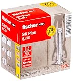 fischer Spreizdübel SX Plus 6 x 30 in der attraktiven Aktionsbox, Dübel...