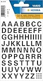 HERMA Buchstaben Aufkleber Schwarz, 740 Stück, Schriftgröße 10 mm,...