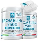 Stark entwässerndes Bromelain 2500 GDU/g 240 Kapseln PiuLife® 700 mg...