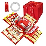 Überraschungsbox, 5 Lagige Kreative Explosionsbox mit Klebeband und Band,...