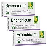 Bronchicum Thymian Lutschtabletten | Sparset mit 3 x 50 Stück | Zur...