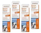 Nasenspray ratiopharm Sparset für Erwachsene 4 x 15 ml abschwellendes...