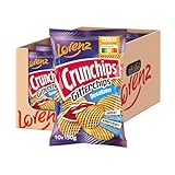 Lorenz Snack World Crunchips Gitter Chips gesalzen, 10er Pack (10 x 150 g)