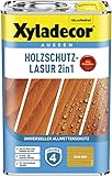 Xyladecor Holzschutz-Lasur 2 in 1, 4 Liter Eiche-Hell