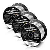 STAHLWERK FLUX Fülldraht Ø 0,9 mm 3er Set E71T-GS – je 0,45 kg...