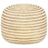 LVHUIDEH Handgefertigter Strickhocker I Sitzpouf Sitzpuff Bodenkissen...