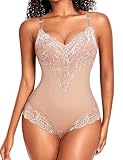 YARRCO Body Shaper Damen Bauchweg Shapewear Spitze Shaping Bodysuits...