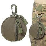 Outdoor-Geldbörse, kleine Geldbörse - Runde Kleingeldtasche - Kabelloses...