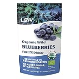 Getrocknete Bio-Wildheidelbeeren, ohne Zuckerzusatz, 113g,...