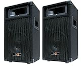 E-Lektron 2X 400W DJ Party Lautsprecher Boxen Paar - 8' Bass PW20