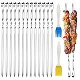 30 stück Grillspieße Edelstahl,metall spieße,schaschlikspieße...
