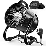 Mtutu Tragbare Dunstabzugshaube 40W 600m³/h Abluftventilator mit 10...