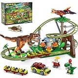 HOGOKIDS Dinosaurier Achterbahn Bausteine Spielzeug – 1222pcs Achterbahn...
