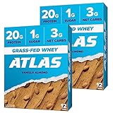 Atlas Protein Bar, 20 g Protein, 1 g Zucker, saubere Inhaltsstoffe,...