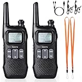 Radioddity PR-T1 PMR446 Walkie Talkie Set mit LC-Display, Funkgerät 4KM...