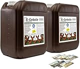 KOVA® 2x 10L B-Carbolin Holzlasur + 1x Bildmagnet! Öl Holzfarbe für...