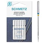 SCHMETZ Nähmaschinennadeln | 5 Jeans-Nadeln | 130/705 H-J | Nadeldicke...