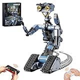 Millionspring Johnny 5 Roboter-Bausteinset Motorversion mit Fernbedienung,...