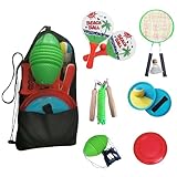 L.A. Sports Garten & Strandspiele Set Beachball Klettball Frisbee...