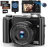 4K Digitalkamera Fotokamera Dual Kamera 64 MP Autofokus Vlogging Fotokamera...