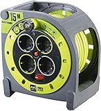 Masterplug Pro-XT Kabeltrommel Verlängerungskabel 15m - Outdoor Steckdose...