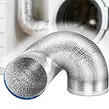 Flexibler Trockner-Lüftungsschlauch aus Aluminiumfolie, 15,2 cm bis 30,5...